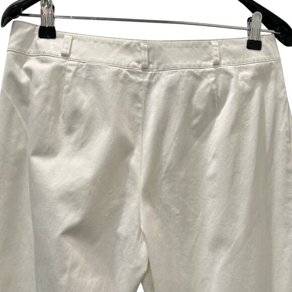 Talbots Collection Petites Womens White Pants Cotton Stretch Size 10 - Picture 9 of 14